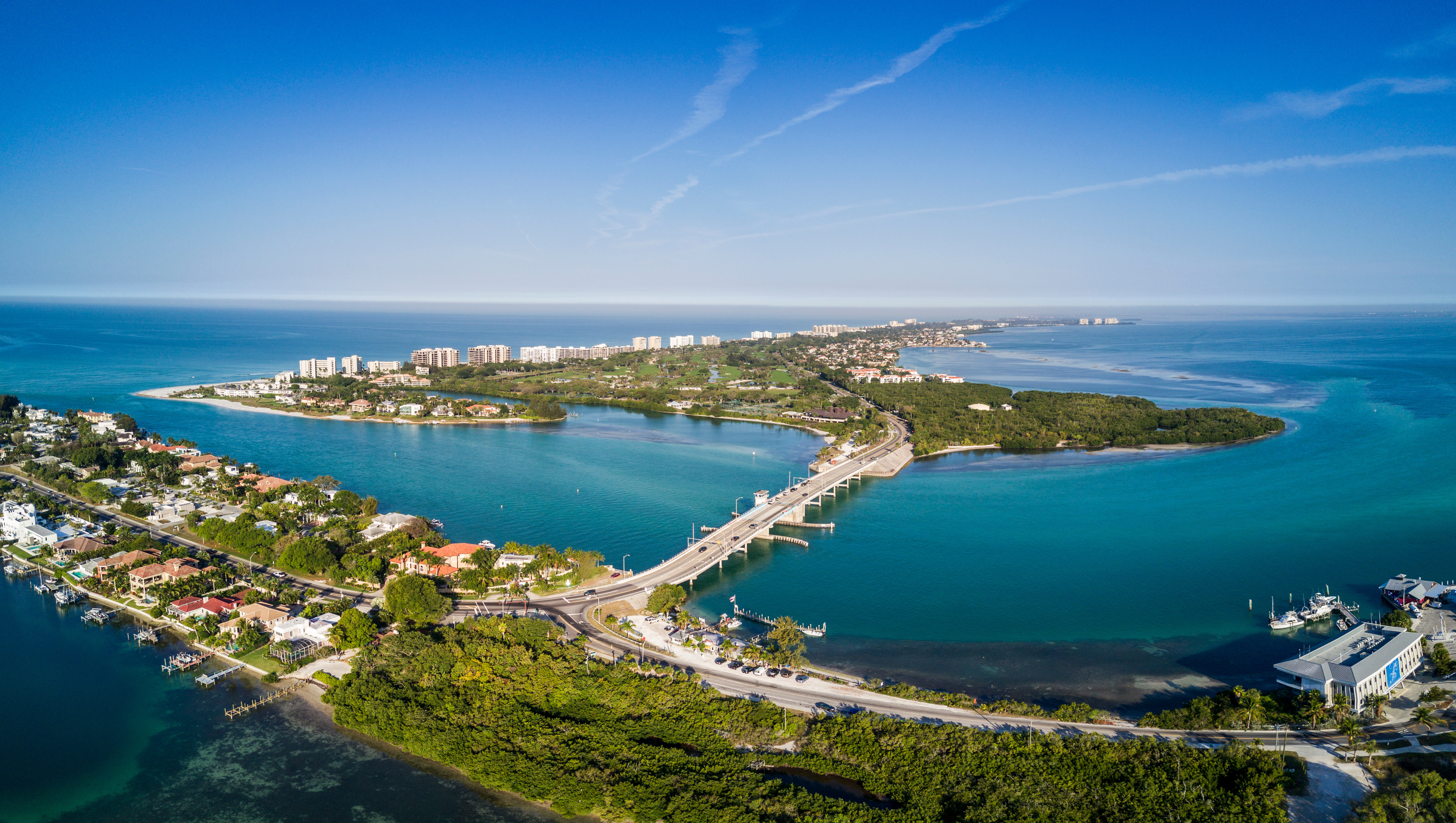 Arial view of Sarasota